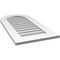Ekena Millwork Round Top Surface Mount PVC Gable Vent: Non-Functional, w/ 3-1/2"W x 1"P Standard Frame, 18"W x 36"H GVPRT18X3601SN - alternate 4